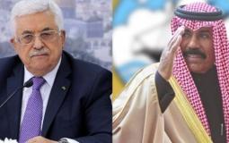 الرئيس محمود عباس وامير الكويت نواف الصباح