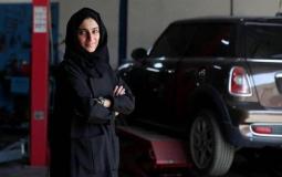 صاحبة ورشة لإصلاح السيارات بهدى المطروشي