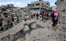 ركام العدوان الاخير على غزة في مايو 2021