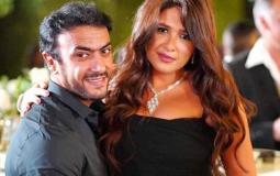 الممثلة المصرية ياسمين عبد العزيز وزوجها الفنان احمد العوضي