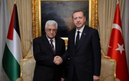 الرئيس عباس مع الرئيس التركي