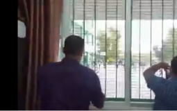 جانب مما حدث في مدرسة غازي الشوا الثانوية للبنين