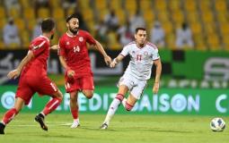 لقطة من مباراة الامارات وسوريا