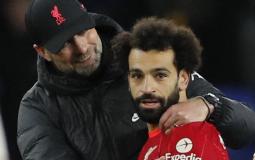 النجم المصري محمد صلاح والمدرب يورغن كلوب