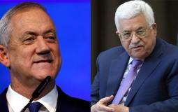 بيني غانتس والرئيس الفلسطيني محمود عباس