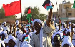 جانب من المظاهرات بالسودان