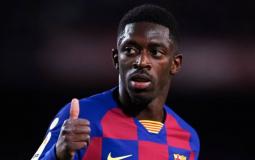 الفرنسي عثمان ديمبلي لاعب نادي برشلونة