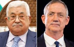 بيني غانتس والرئيس الفلسطيني محمود عباس