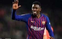 عثمان ديمبلي لاعب نادي برشلونة