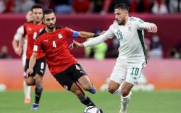 جانب من المباراة بين الاردن ومصر