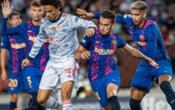 جانب من مباراة سابقة بين برشلونة وبايرن ميونيخ
