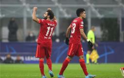 فرحة محمد صلاح بعد تسجيله الهدف الثاني