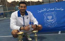 لاعب التنس الأردني موسى القطب