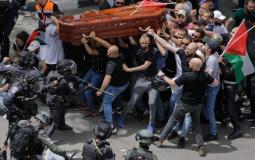 تشييع جثمان الشهيدة الصحفية شيرين أبو عاقلة