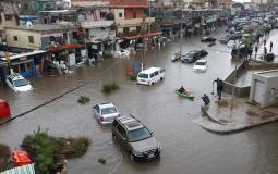 سقوط امطار في لبنان