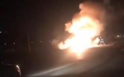 انفجار السيارة قرب موقع عسكري للاحتلال الاسرائيلي