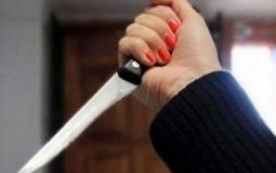 سيدة تطعن زوجها بسكين المطبخ