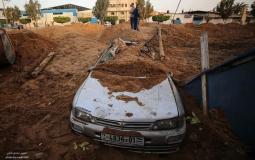 آثار الدمار الذي لحق بأحد البيوت في غزة عق القصف الاسرائيلي