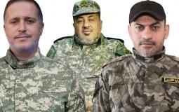 الشهداء  جهاد الغنام، وطارق عزالدين، وخليل البهتيني