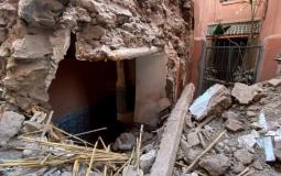 أنقاض منزل في المغرب