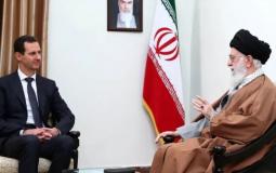 المرشد الإيراني وبشار الأسد