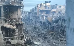 آثار الدمار في غزة جراء القصف الاسرائيلي