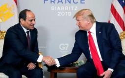 الرئيس المصري عبد الفتاح السيسي ونظيره الأميركي دونالد ترامب