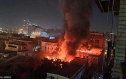 حريق المعامل المركزية