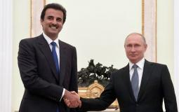 بوتين وأمير قطر