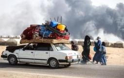 نزوح المواطنين في قطاع غزة