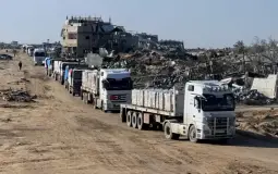 شاحنات المساعدات