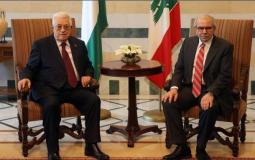 الرئيس عباس ورئيس الوزراء اللبناني