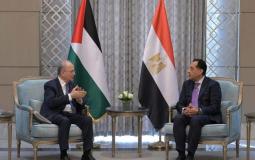 رئيس الوزراء الفلسطيني ونظيره المصري