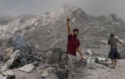 برج الرؤيا بعد تدميره