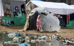 نازحين في مدينة دير البلح