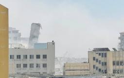 برج السوسي بعد التدمير