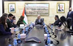 اجتماع رئيس الوزراء مع وفد من المجلس الأوروبي في رام الله