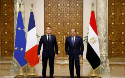 الرئيس المصري ونظيره الفرنسي