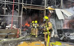 من مكان استهداف مصنع كيماويات في النقب