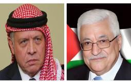 الرئيس محمود عباس وملك الأردن عبدالله الثاني