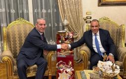 بدر عبد العاطي وزير الخارجية المصري وحسين الشيخ نائب رئيس دولة فلسطين