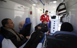 الاجلاء الطبي - الهلال الأحمر الفلسطيني