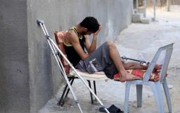 جريح في غزة