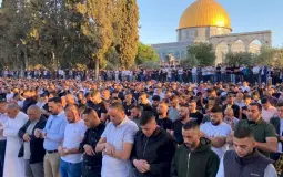 صلاة العيد في المسجد الاقصى