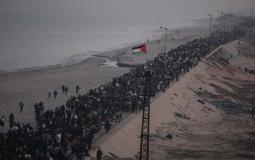 صورة أرشيفية لتهجير الفلسطينيين في غزة