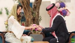 ولي العهد الأردني  وخطيبته السعودية