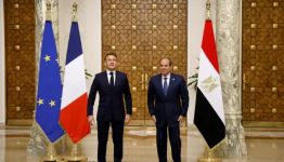 الرئيس المصري ونظيره الفرنسي