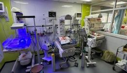 حضانة الأطفال حديثي الولادة في مستشفى شهداء الأقصى بدير البلح