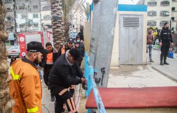 أضرار بالممتلكات بغزة جراء المنخفض