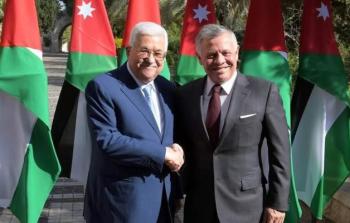 الرئيس الفلسطيني محمود عباس والملك الأردني عبدالله الثاني